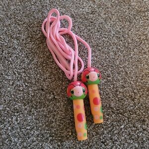 Kids Pink Jump Rope with Ladybug Handles - Unbranded
